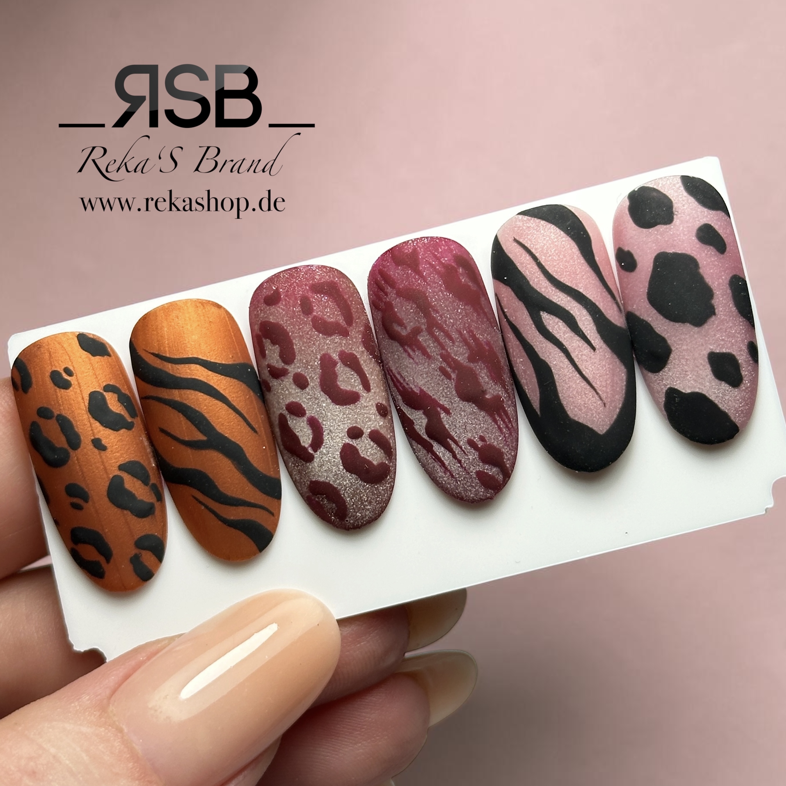 Online Leo Print mit Cat Eye Gel