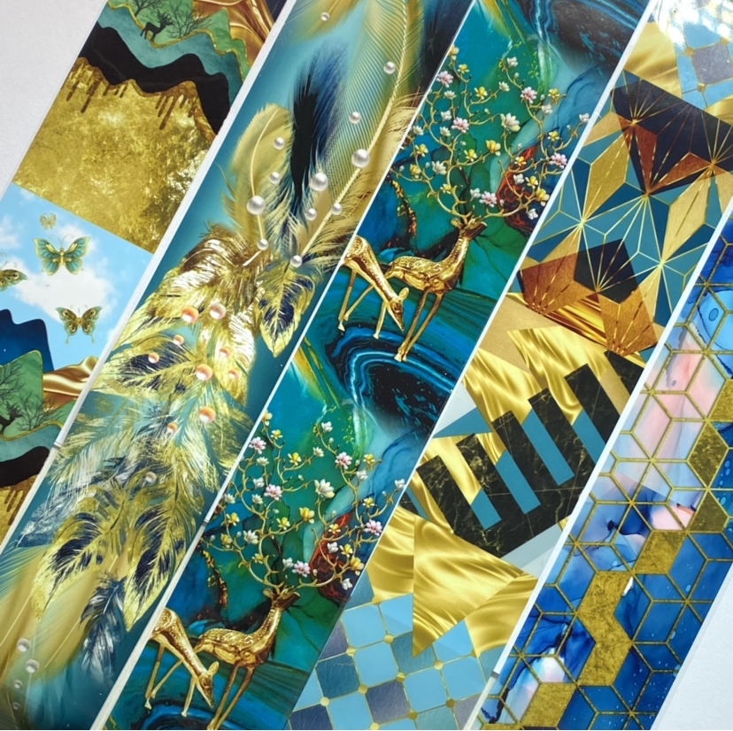 FOLIEN SET grün-blau