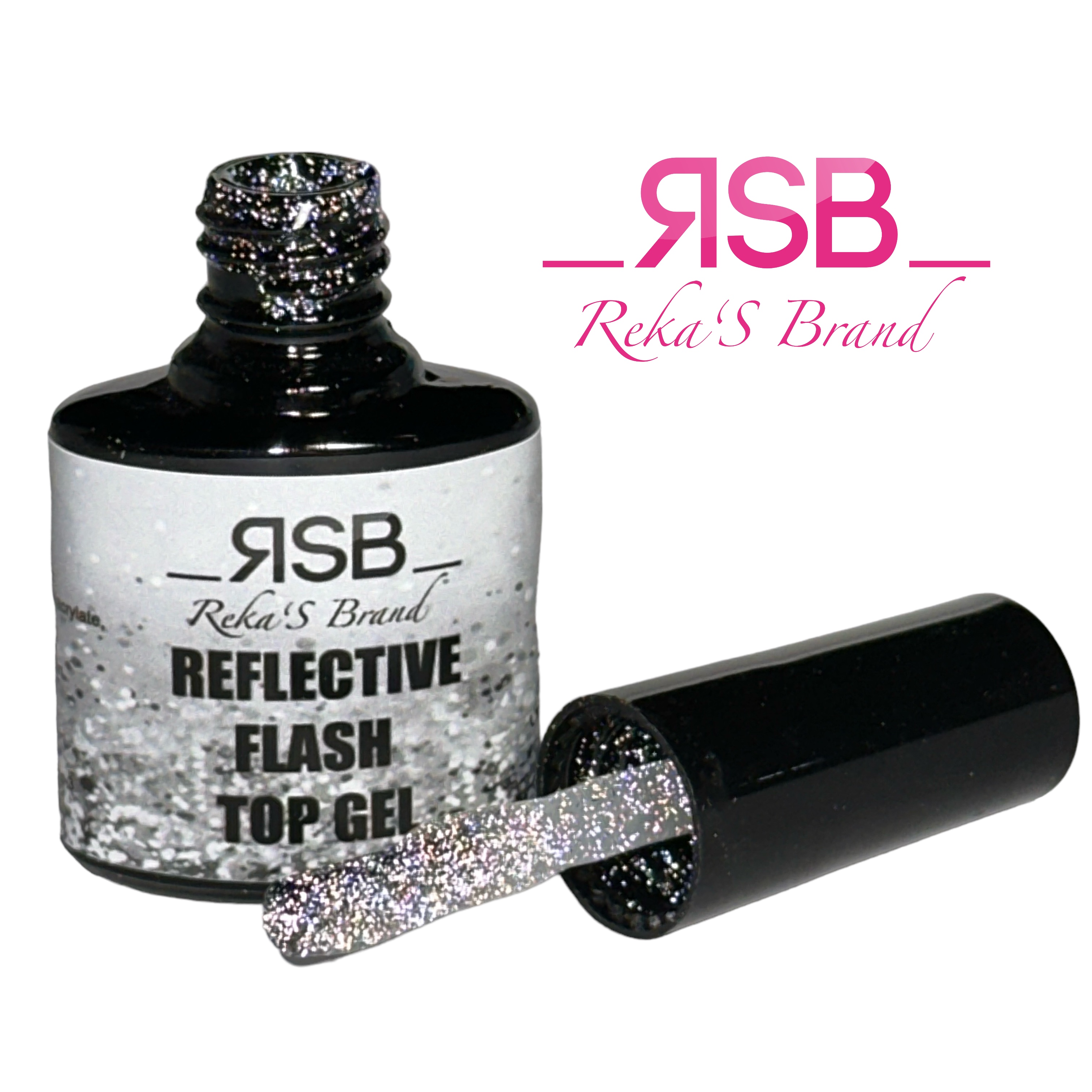 REFLECTIVE FLASH TOP GEL silver 7,5ml  