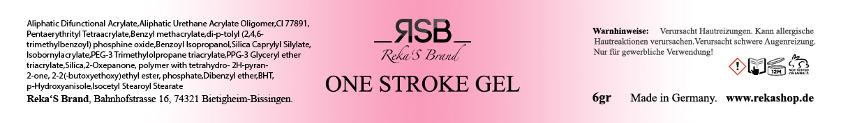 ONE STROKE GEL white