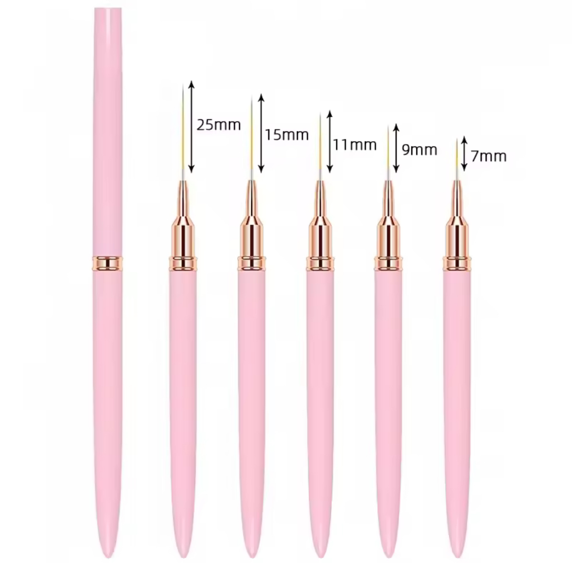 Pinsel Set Rosa (5 Stk.)