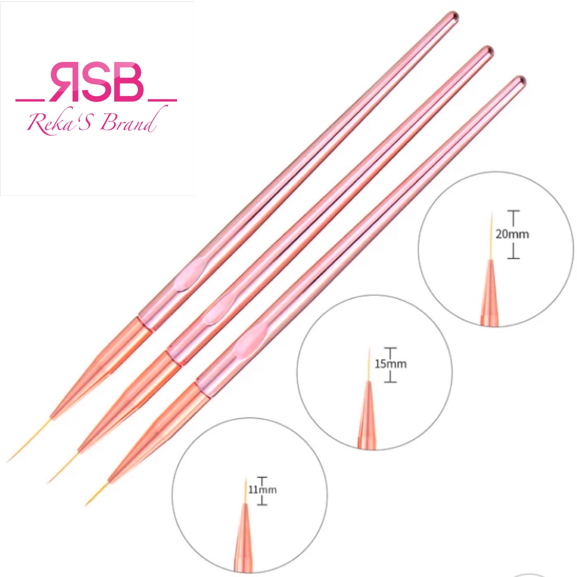 Pinsel Set Rosegold