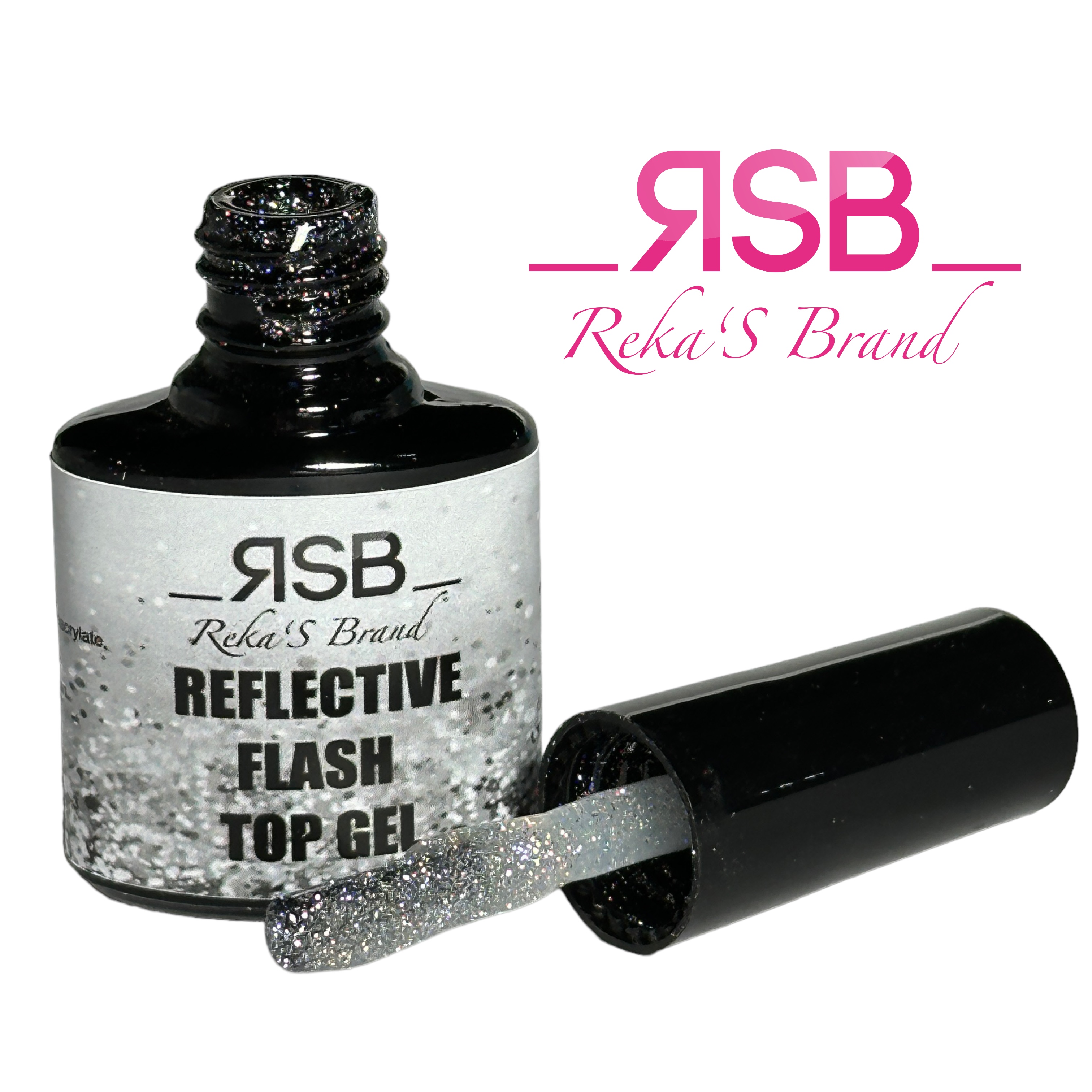 REFLECTIVE FLASH TOP GEL silver 7,5ml  