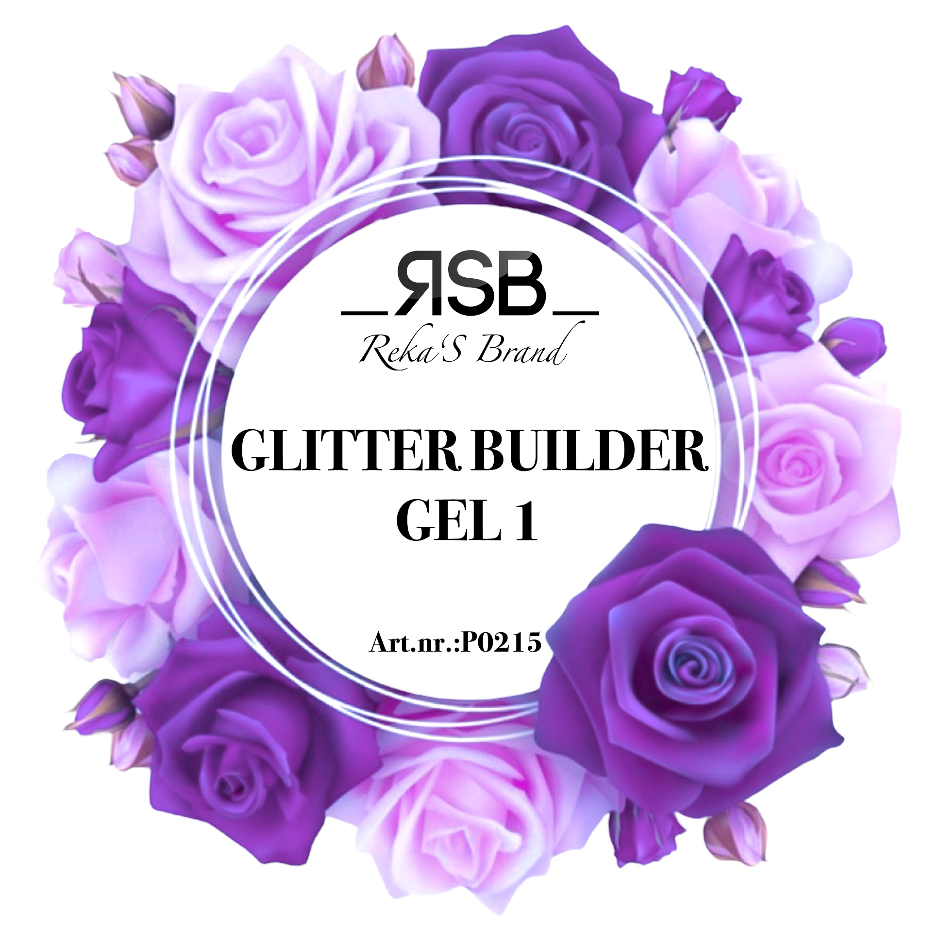 GLITTER BUILDER GEL 1  (15ml)