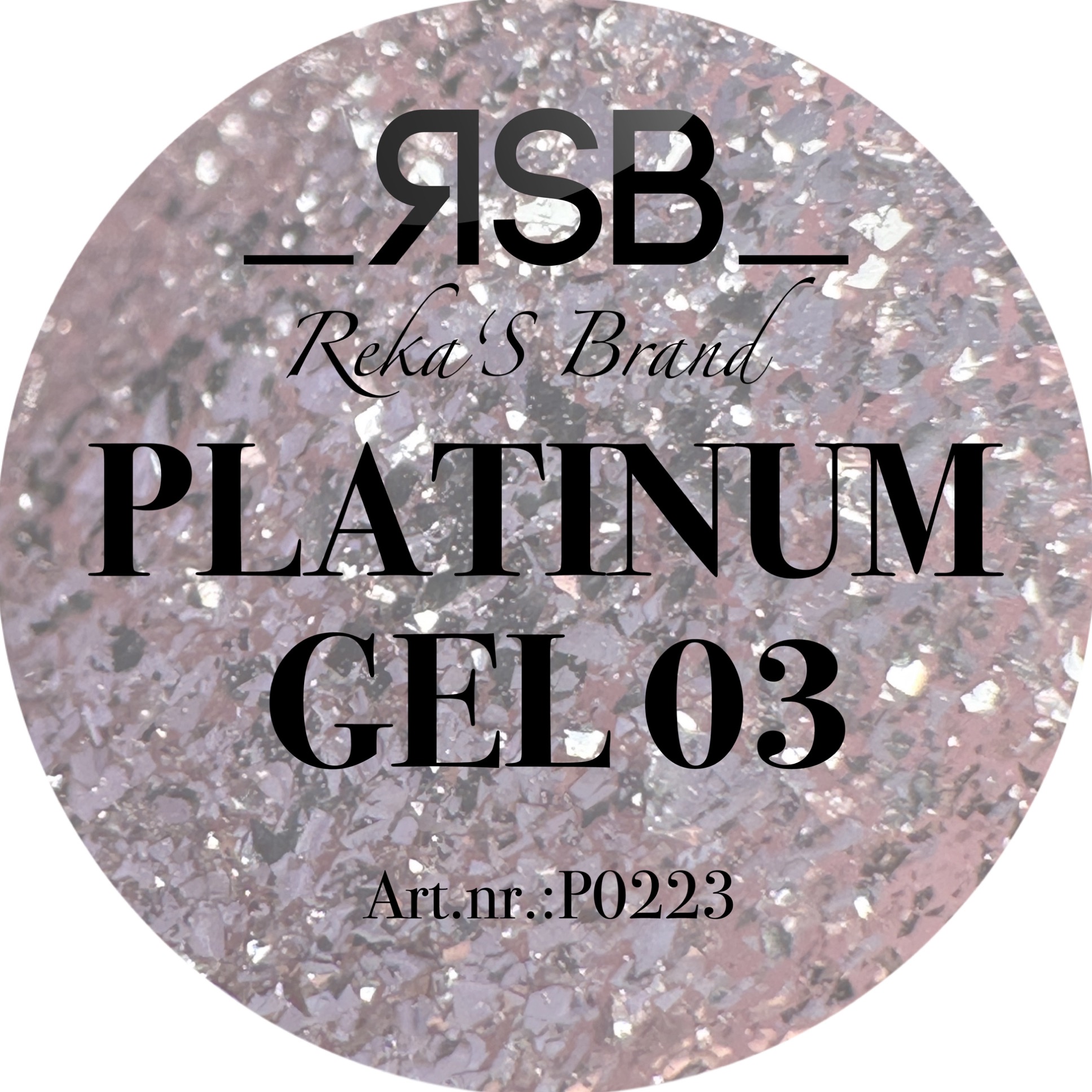 PLATINUM Glitzer Gel 03