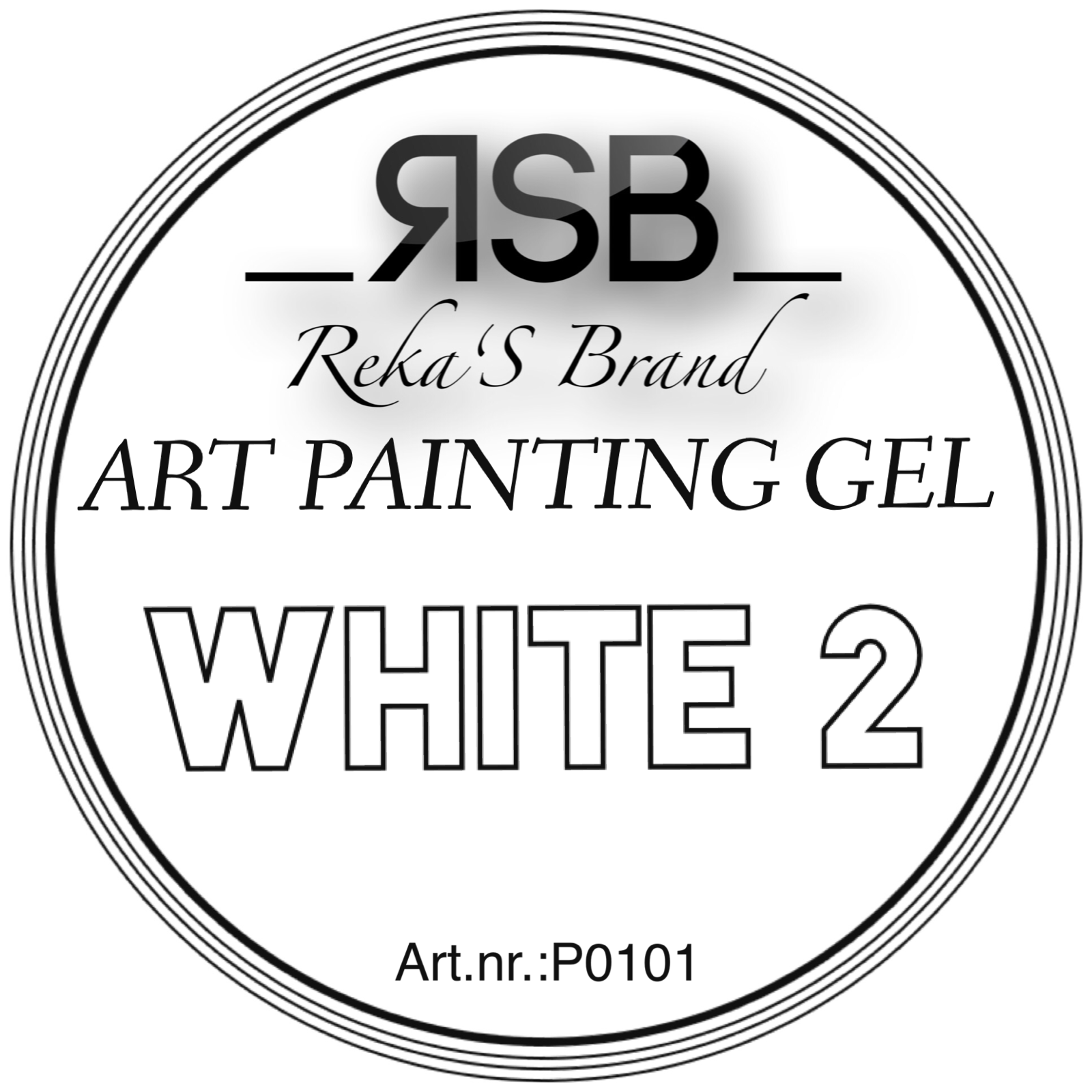 Art Painting Gel White 2 MUSTER