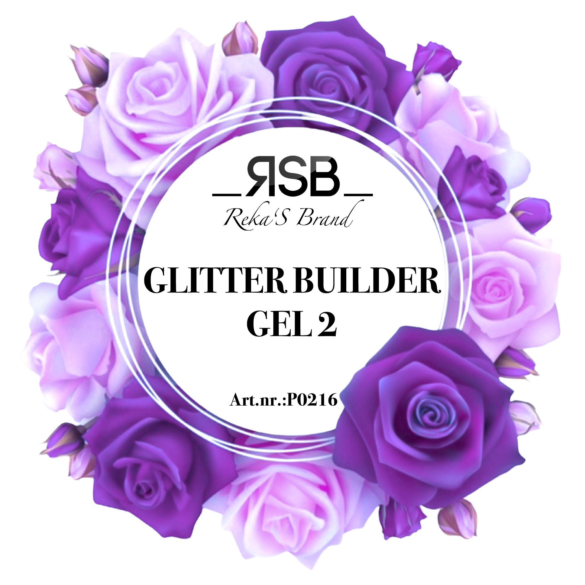 GLITTER BUILDER GEL 2  (15ml)