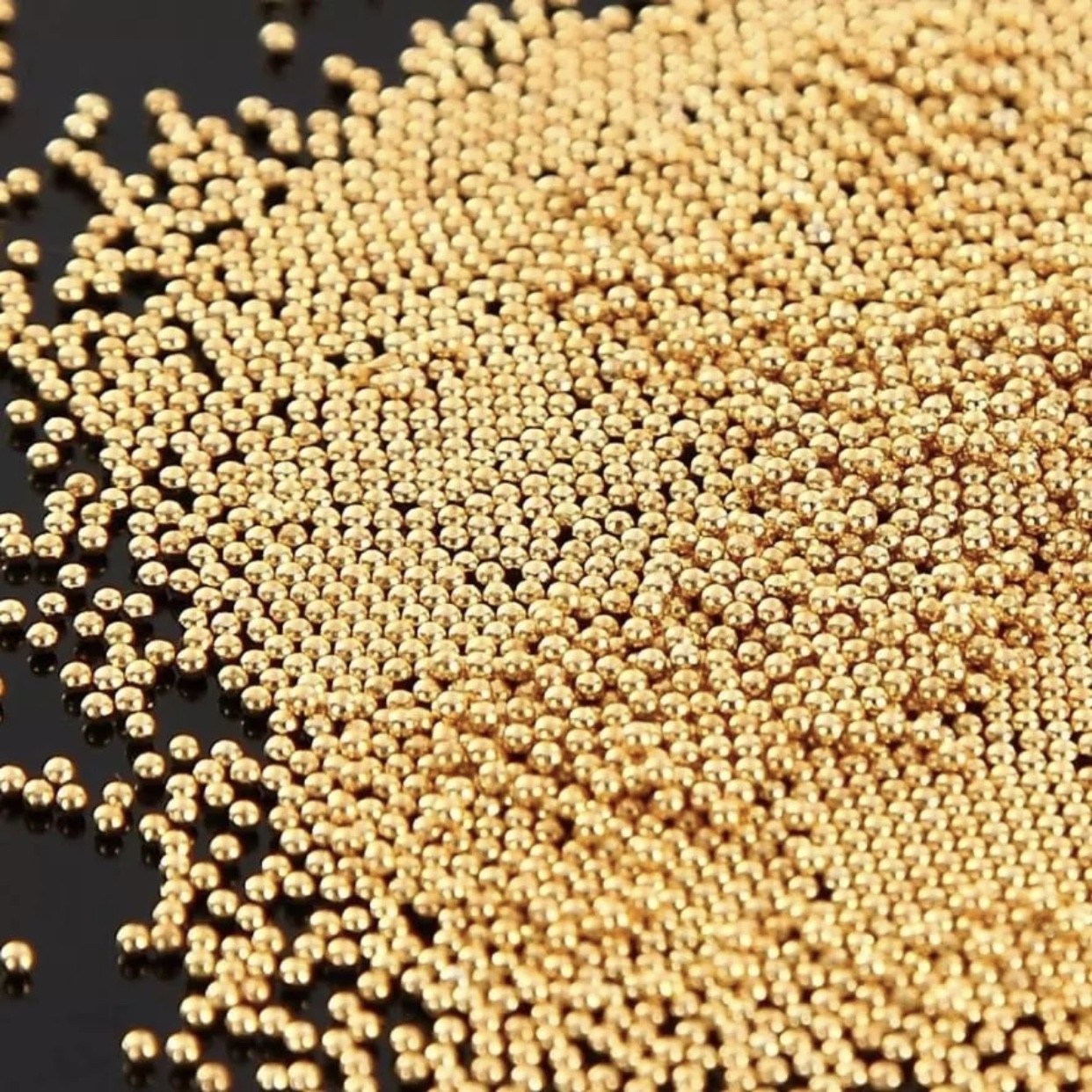 Perlen Gold 0,8 mm