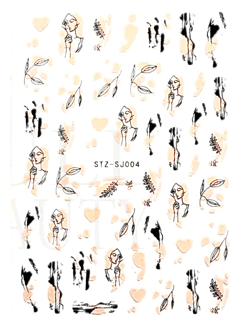 Nail Sticker SJ004 Rosegold